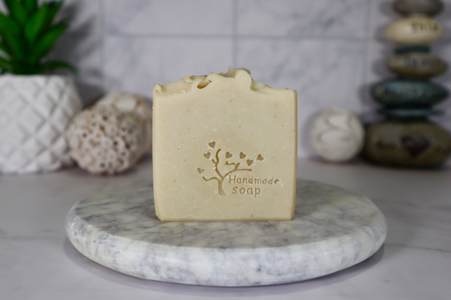 Green Tea and Bergamot Essential Oil. 100% Natural Soap