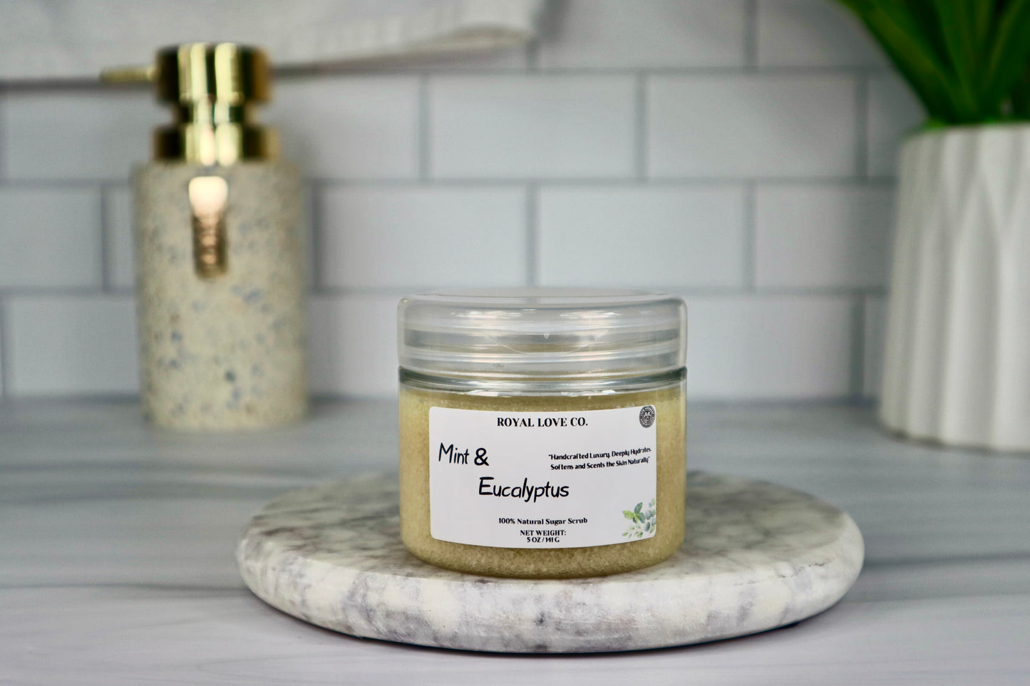 Mint and Eucalyptus Sugar Scrub
