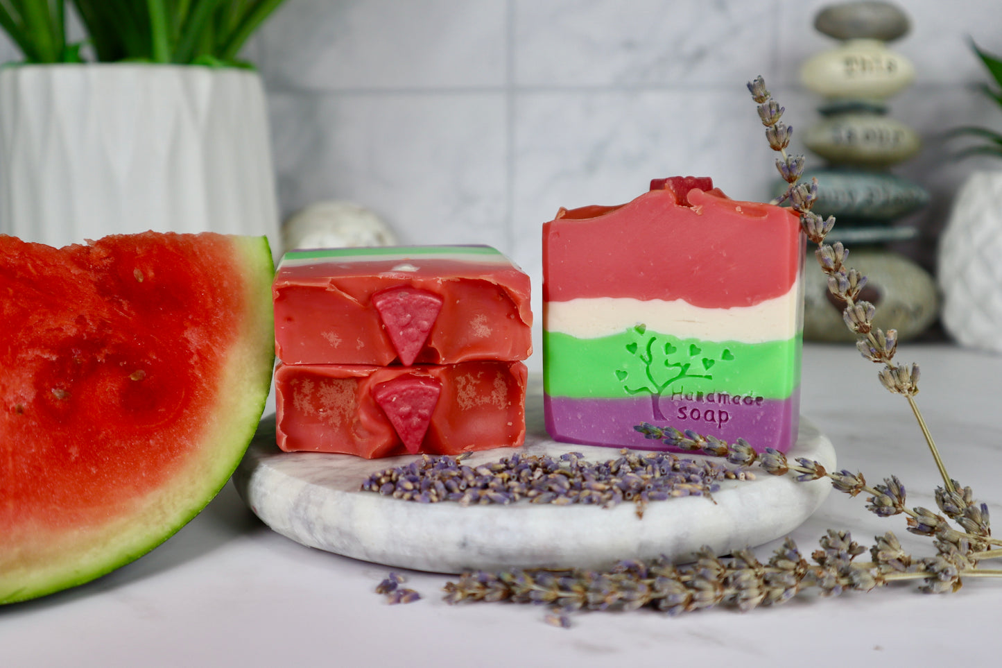 Watermelon and Lavender Soap