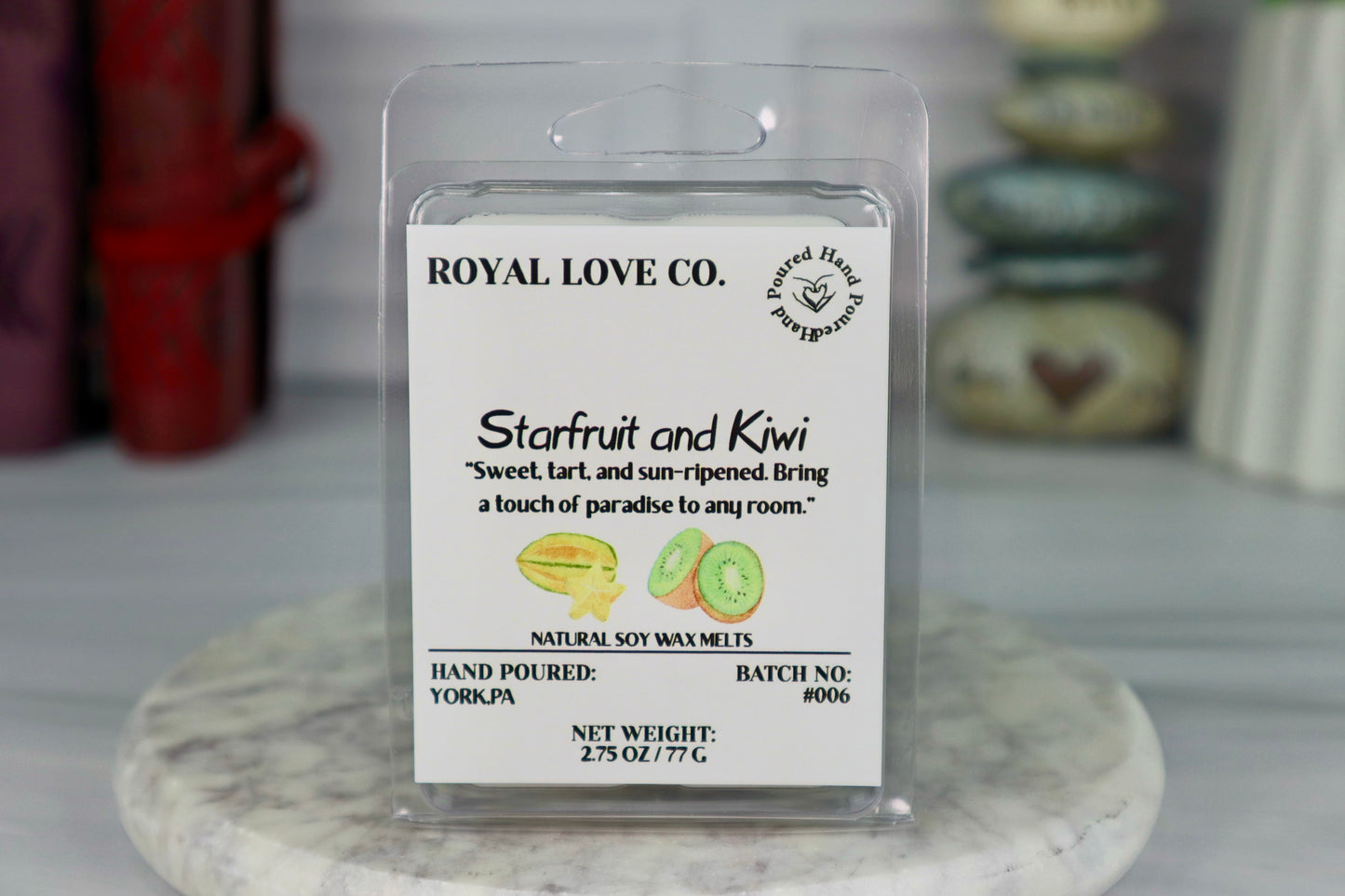 Starfruit and Kiwi Wax Melt