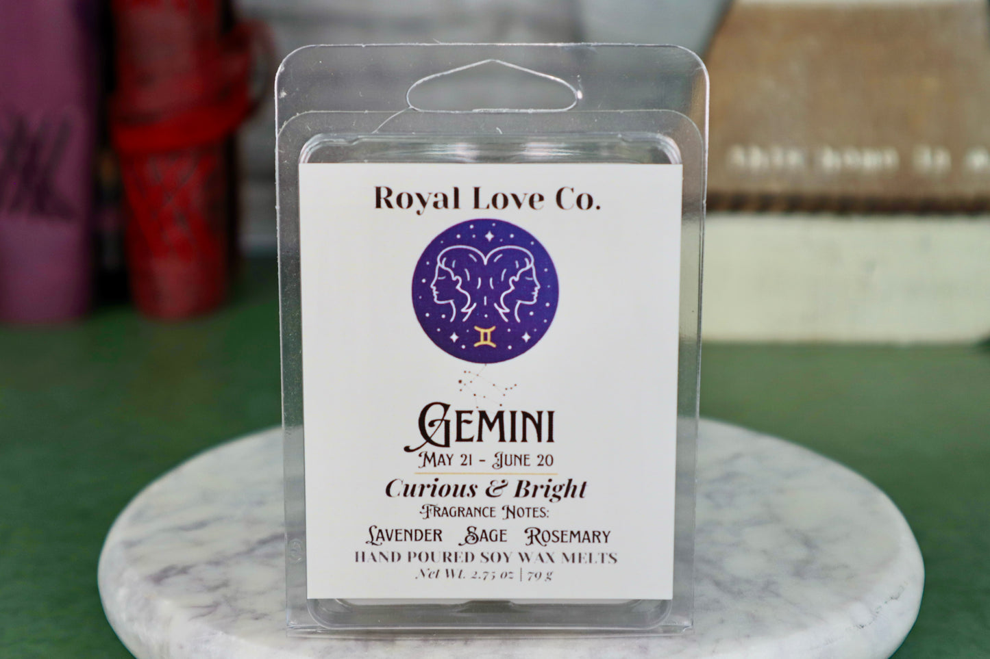 Gemini Zodiac Sign Wax Melt