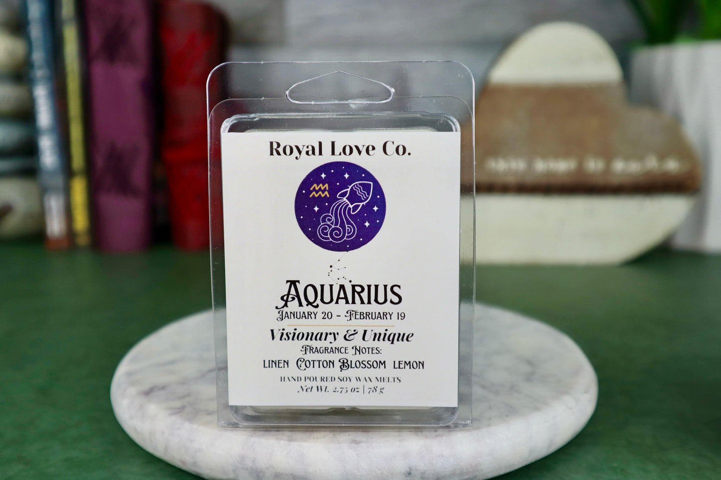 Aquarius Zodiac Sign Wax Melt