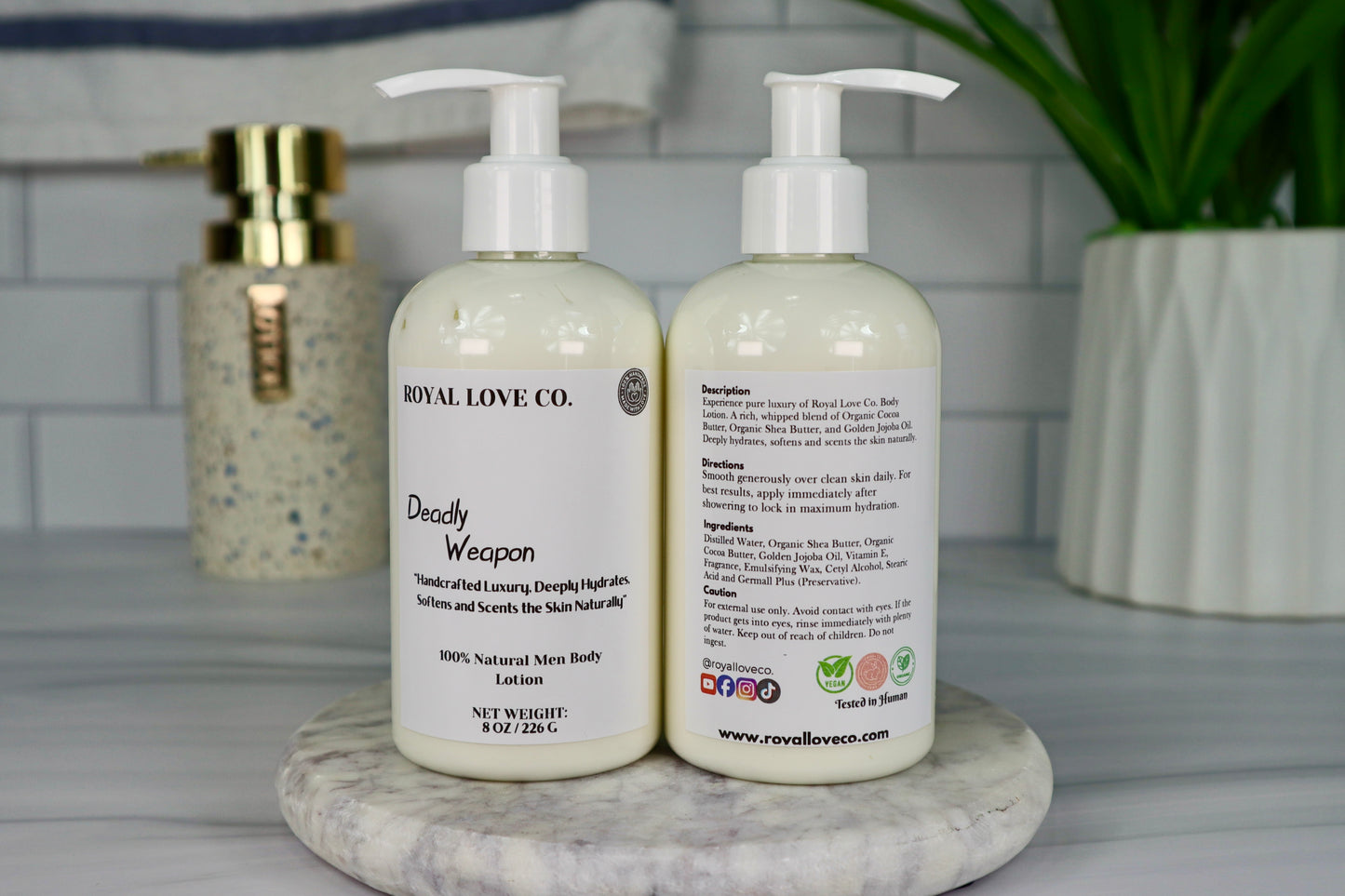 Deadly Weapon Men Body Lotion 8 oz