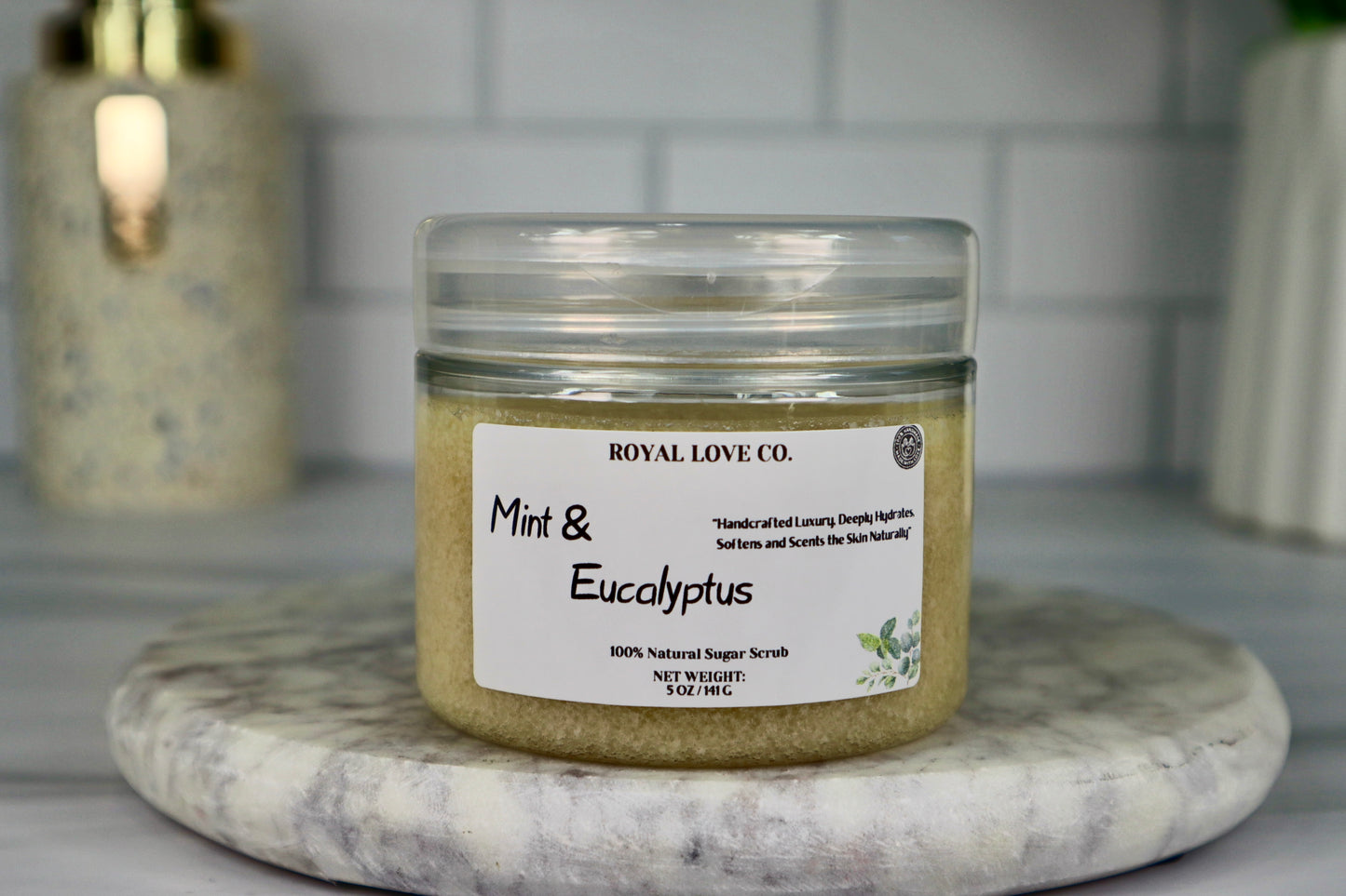 Mint and Eucalyptus Sugar Scrub