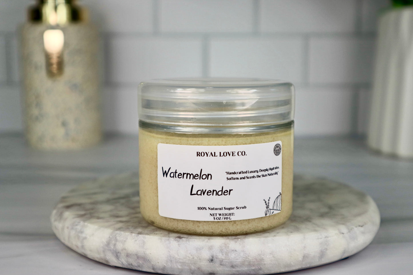 Watermelon Lavender Sugar Scrub